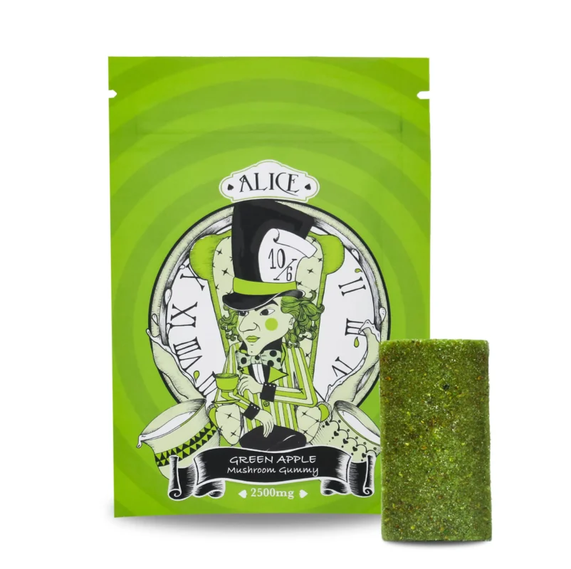 Alice green apple gummies packet