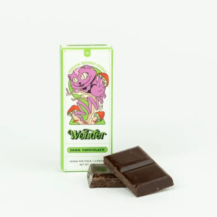 wonder 1000mg dark chocolate magic mushroom chocolate bar