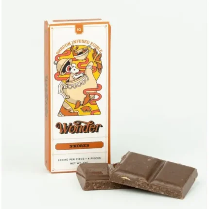 wonder 1000mg smores magic mushroom chocolate bar