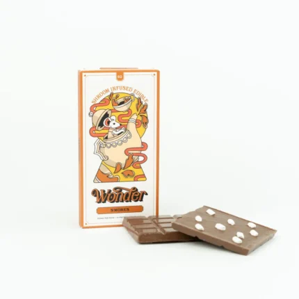 Wonder 6000mg Mushroom chocolate bar smores flavour