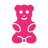 Gummy bear icon symbolizing psilocybin edibles for magic mushroom delivery Canada.